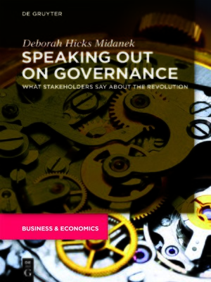 cover image of Speaking Out on Governance